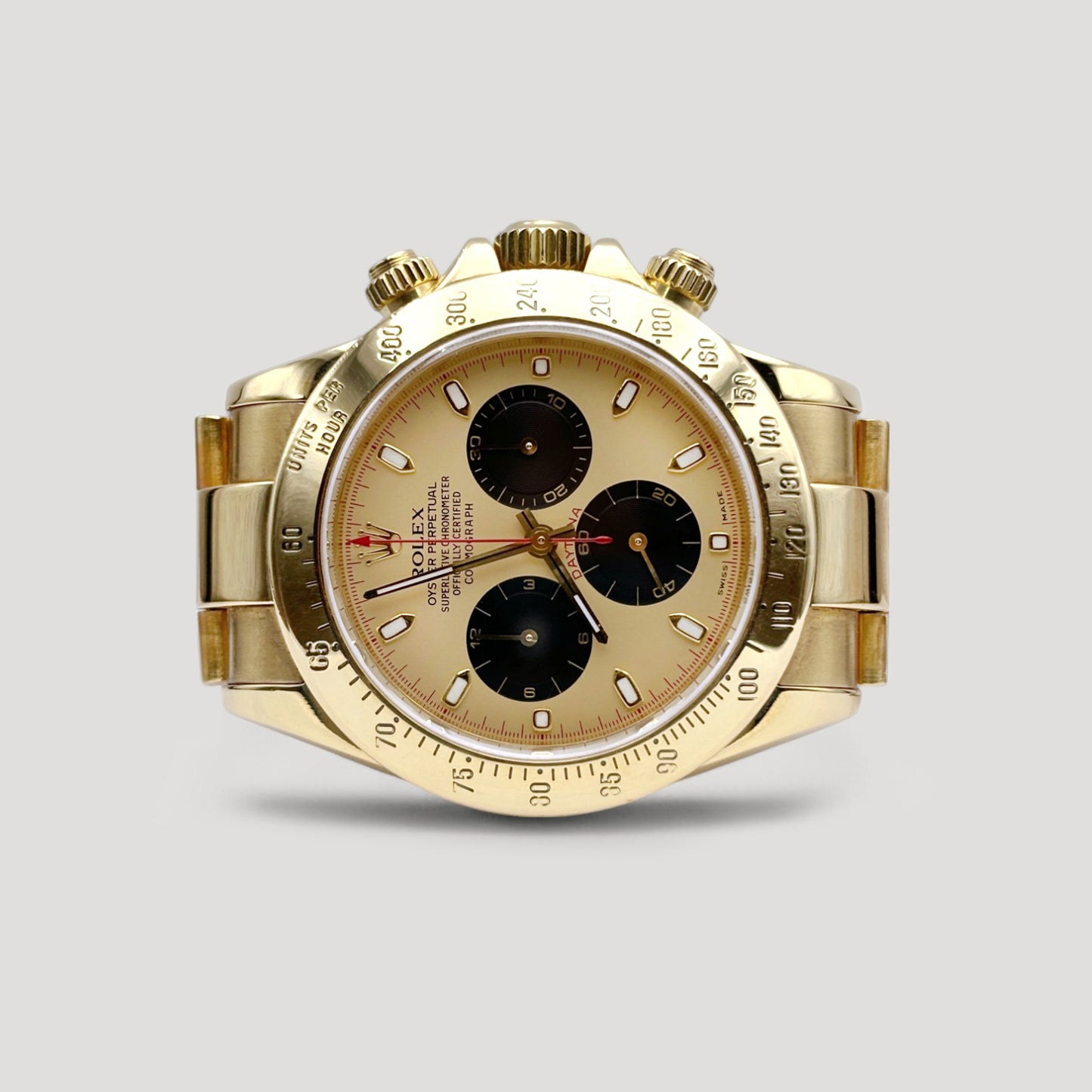 Mint Rolex Daytona Paul Newman 18K Yellow Gold 40mm 116528