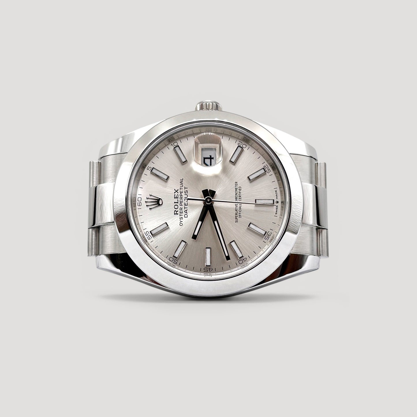 Brand New Rolex Datejust Silver Oyster 41mm 126300