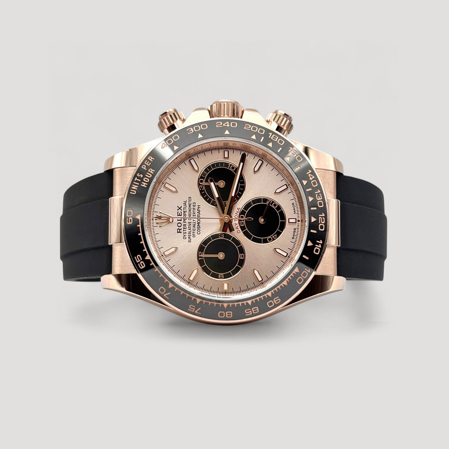 Brand New Rolex Daytona Sundust Oysterflex Rose Gold 40mm 126515LN