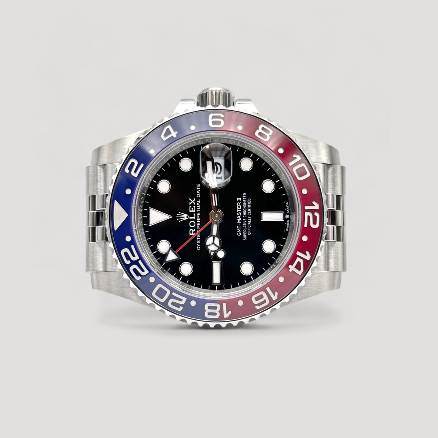 Mint Rolex GMT Master II Pepsi Jubilee 40mm 126710BLRO