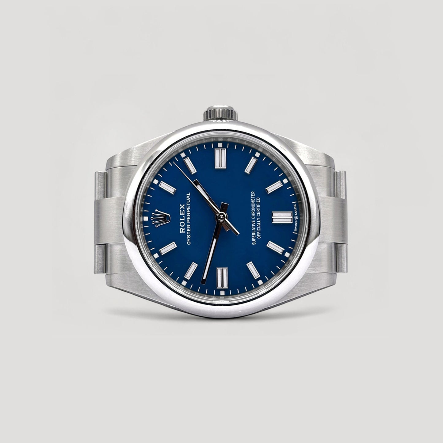 Brand New Rolex Oyster Perpetual Med Blue 41mm 134300