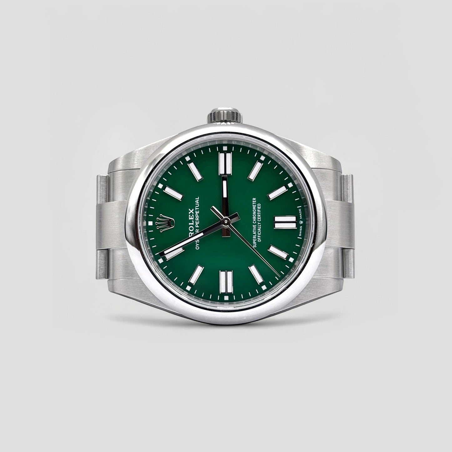 Brand New Rolex Oyster Perpetual Green 41mm 134300