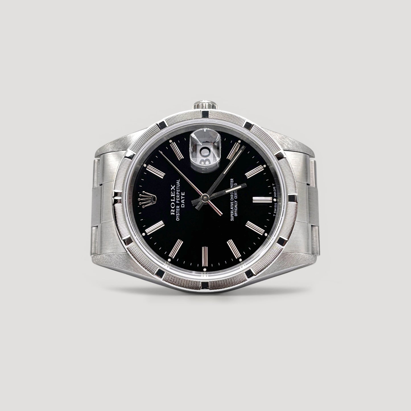 Mint Rolex Oyster Perpetual Date Black 34mm 15210