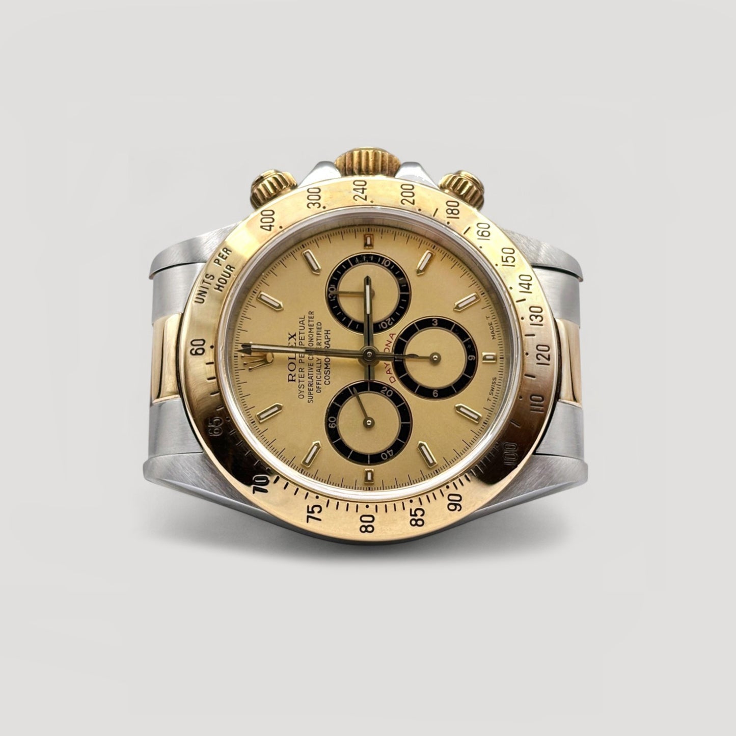 Mint Rolex Daytona Zenith Champagne "Inverted 6" HG 40mm 16523
