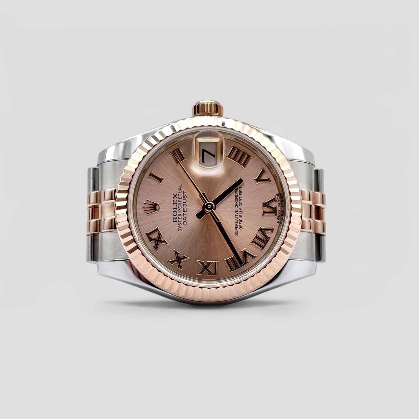 Mint Rolex Datejust Rose Roman Jubilee 31mm 178271