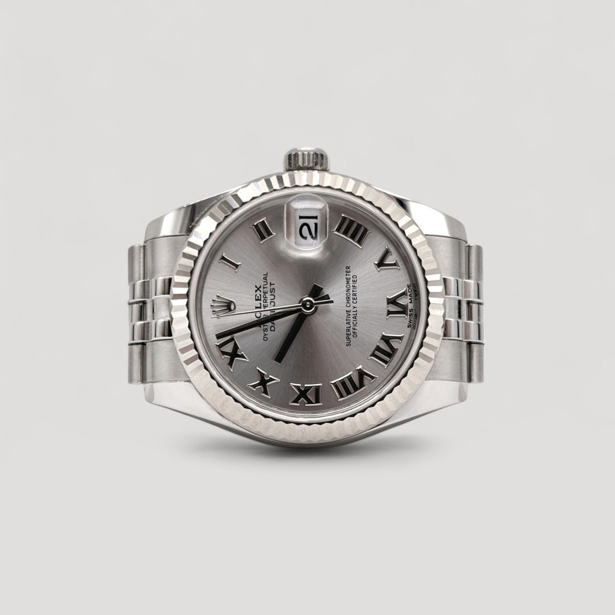 Mint Rolex Datejust Silver Roman Jubilee 31mm 178274