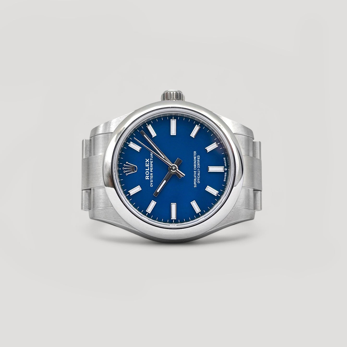 Brand New Rolex Oyster Perpetual Med Blue 31mm 277200
