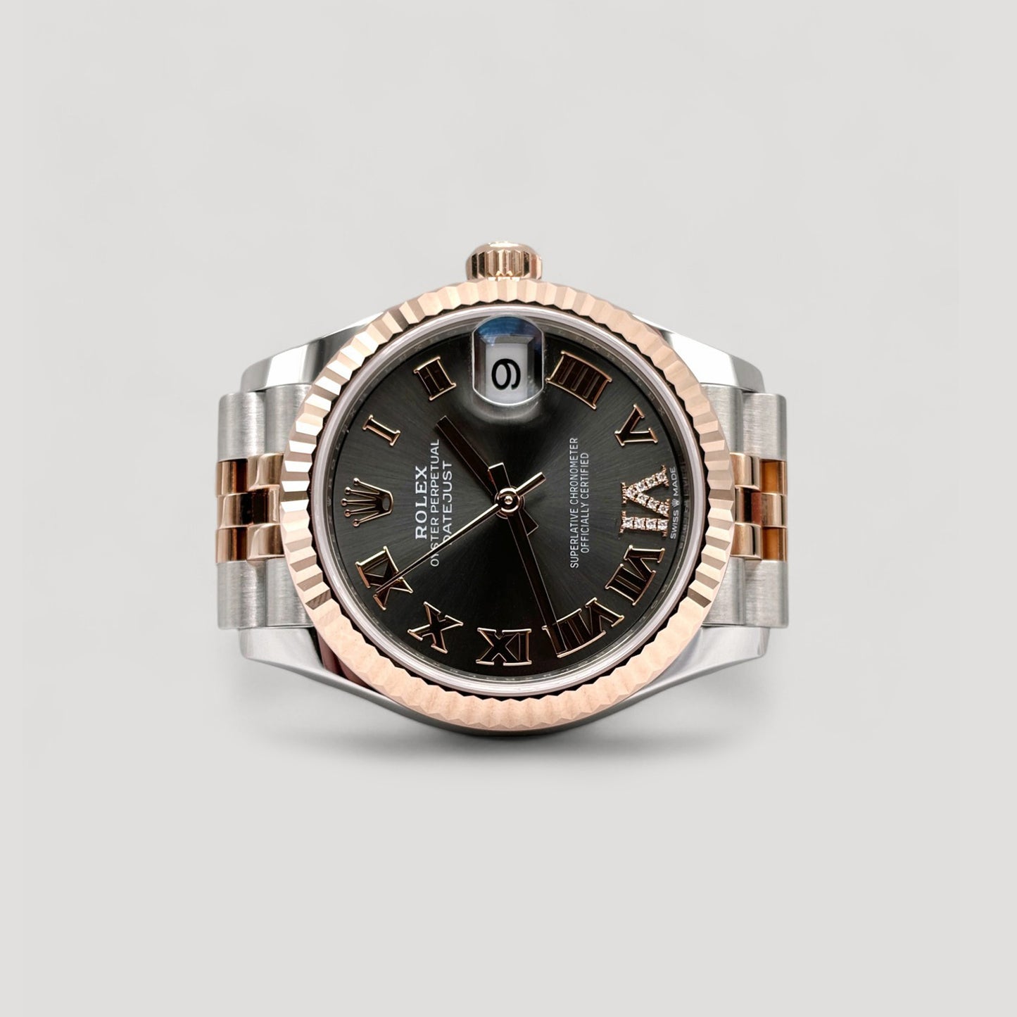 Brand New Rolex Datejust Slate w/ VI Diamond Jubilee 31mm 278271