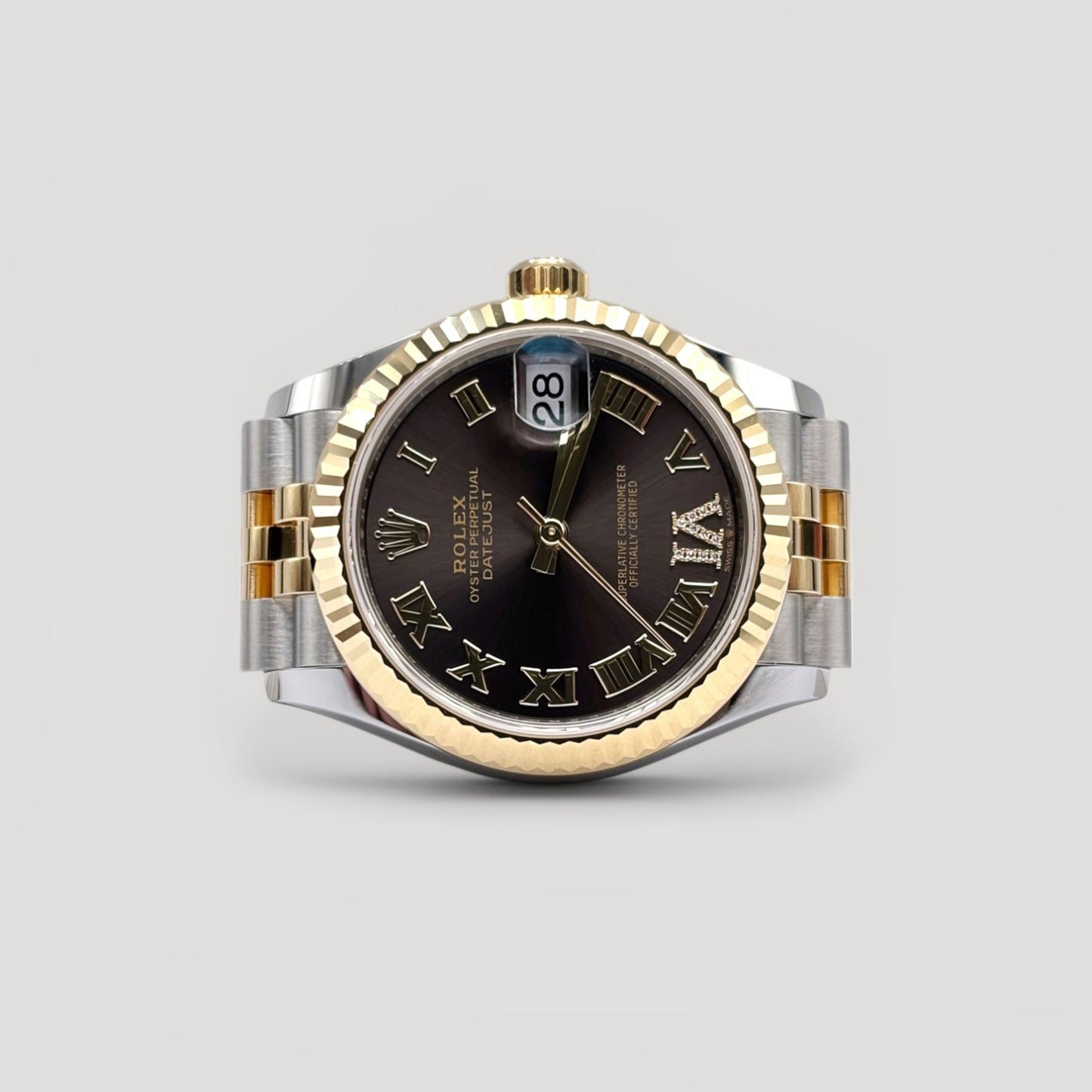 Brand New Rolex Datejust Dark Grey w/ VI Diamond Jubilee 31mm 278273
