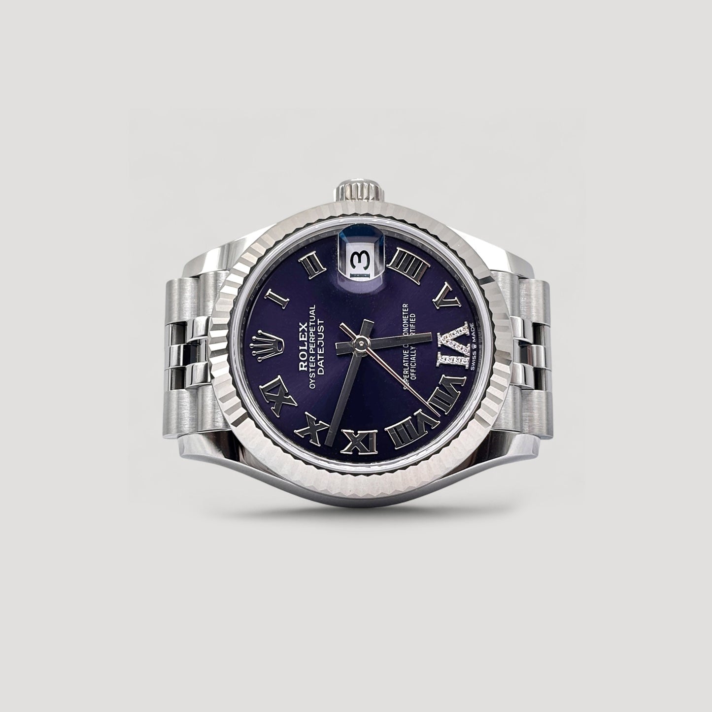 Brand New Rolex Datejust Aubergine w/ VI Diamond Jubilee 31mm 278274