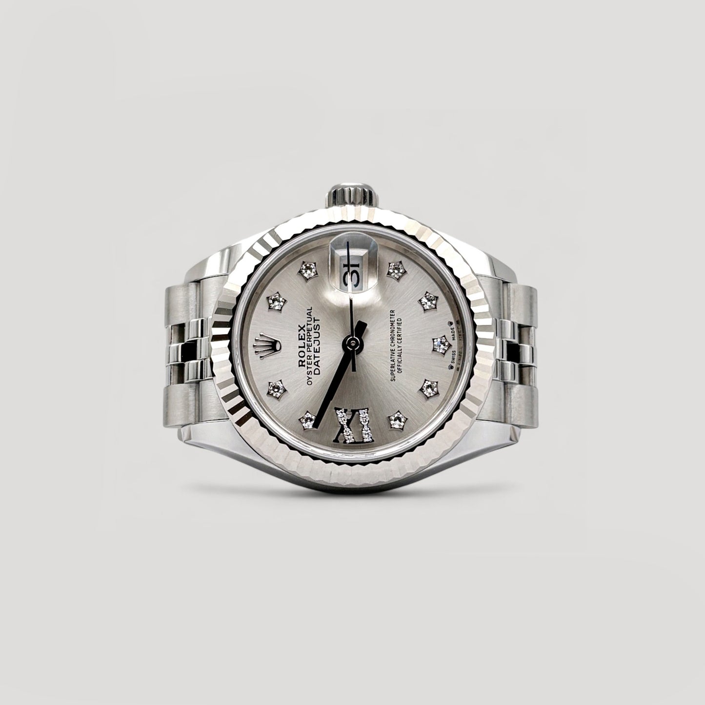 Brand New Rolex Datejust Silver Star Diamond Jubilee 28mm 279174