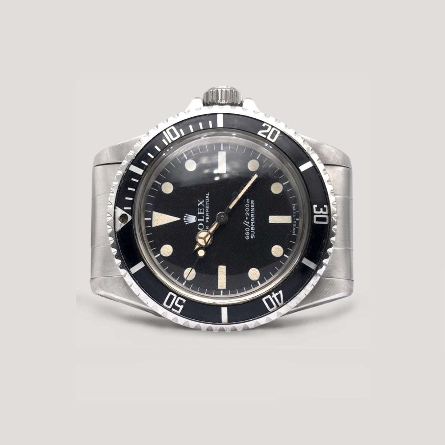 Rolex Submariner No Date Tritium Matte Black Patina 40mm 5513