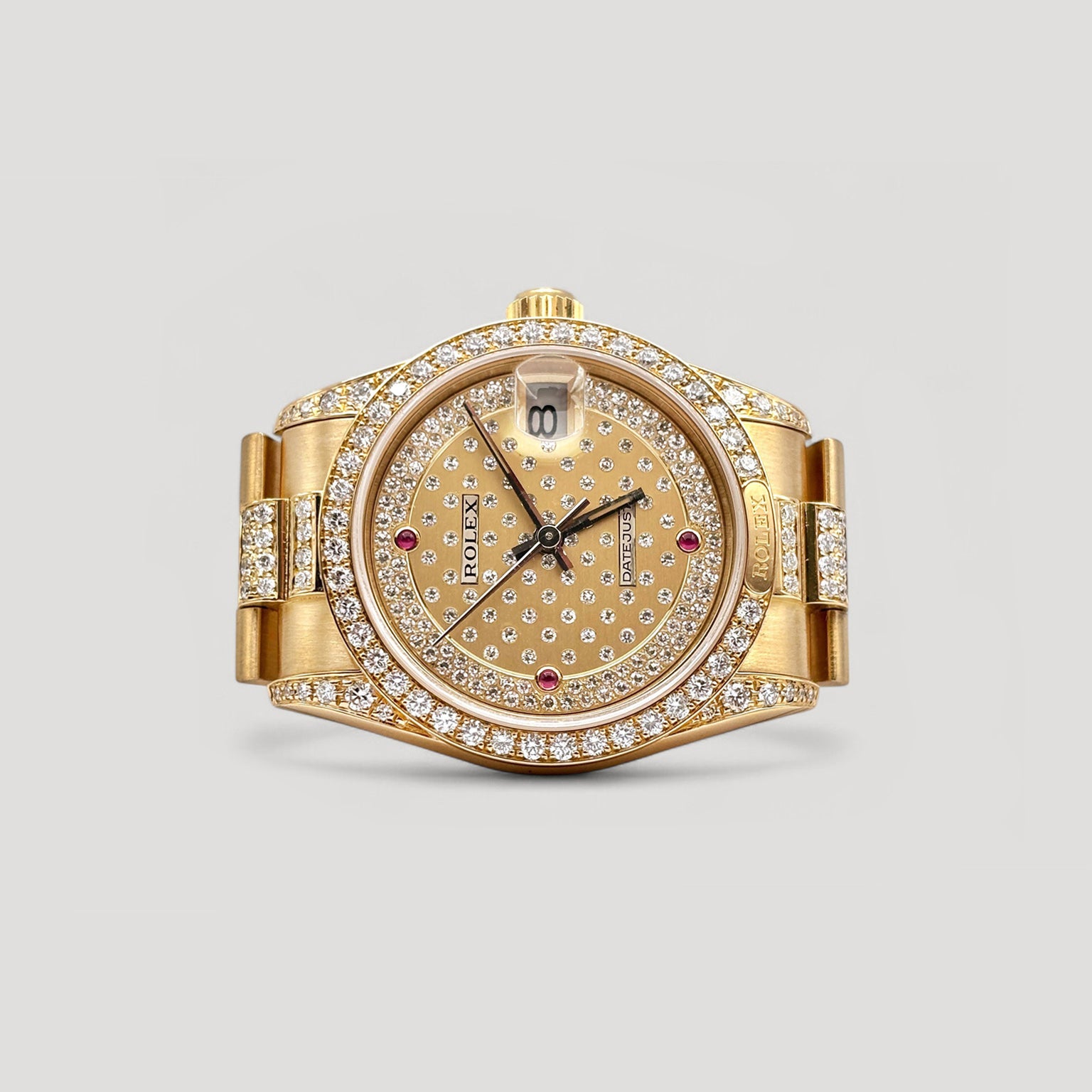Rolex Datejust Pleiades Diamond Ruby Dial, Diamond Bezel