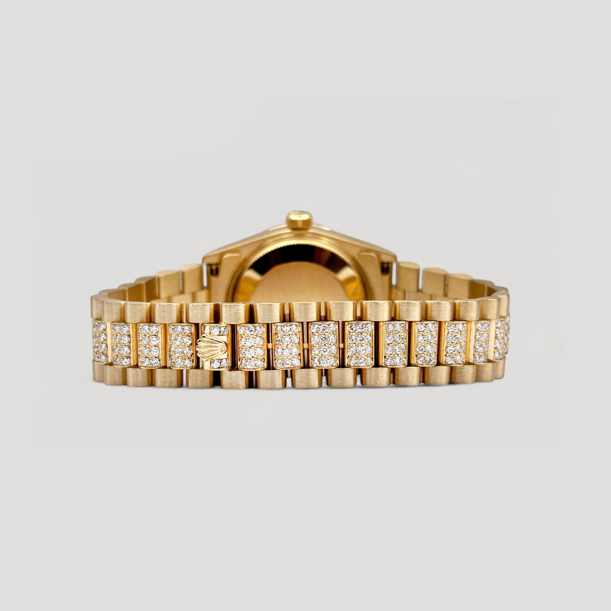 Rolex Datejust Paved Diamond w/ 11 Points Sapphire & Diamomd Bezel/Lugs Yellow Gold 31mm 68158