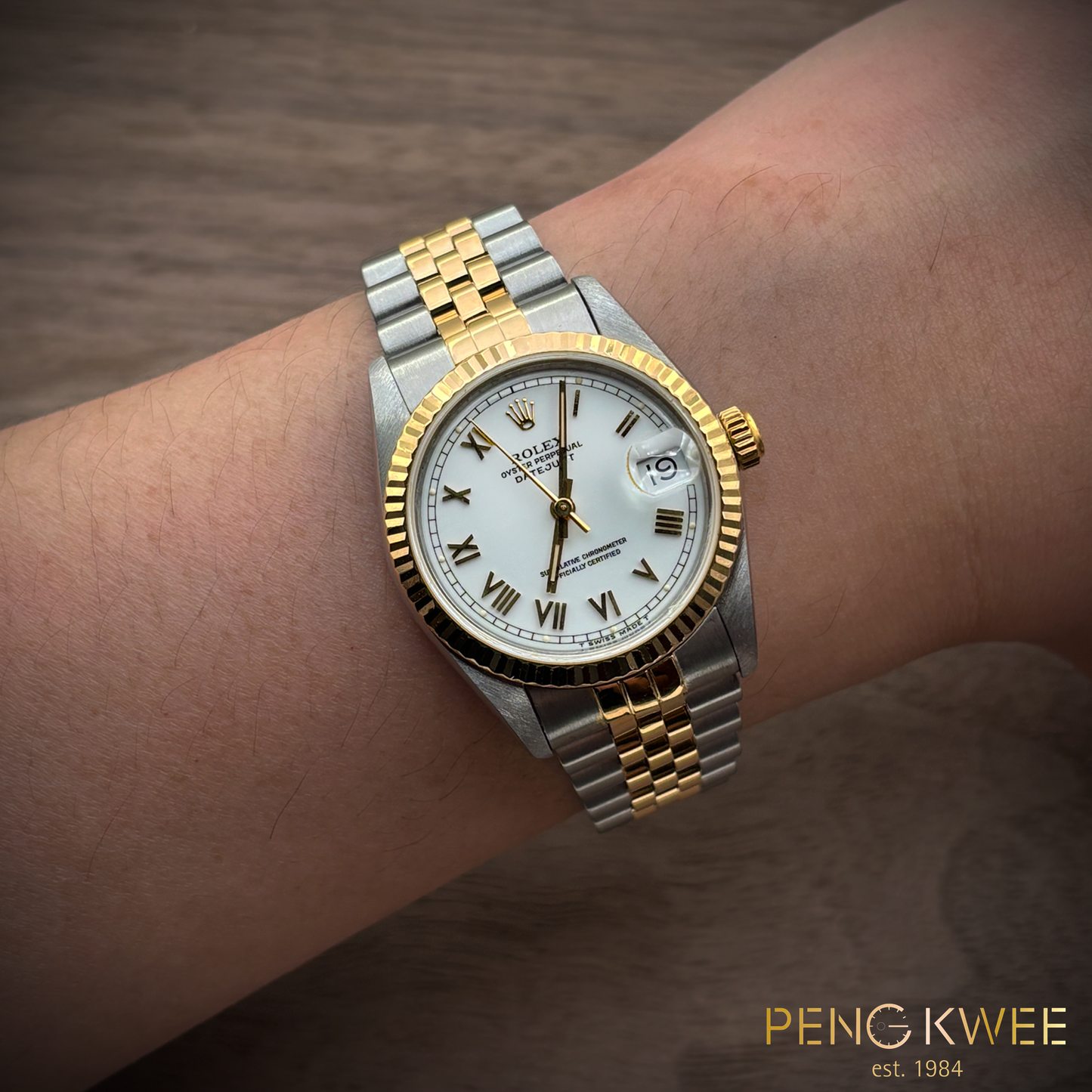 Mint Rolex Datejust White Roman Jubilee 31mm 68273