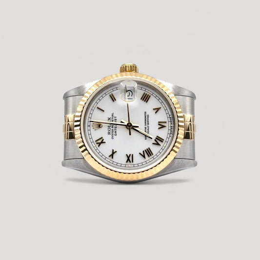 Mint Rolex Datejust White Roman Jubilee 31mm 68273