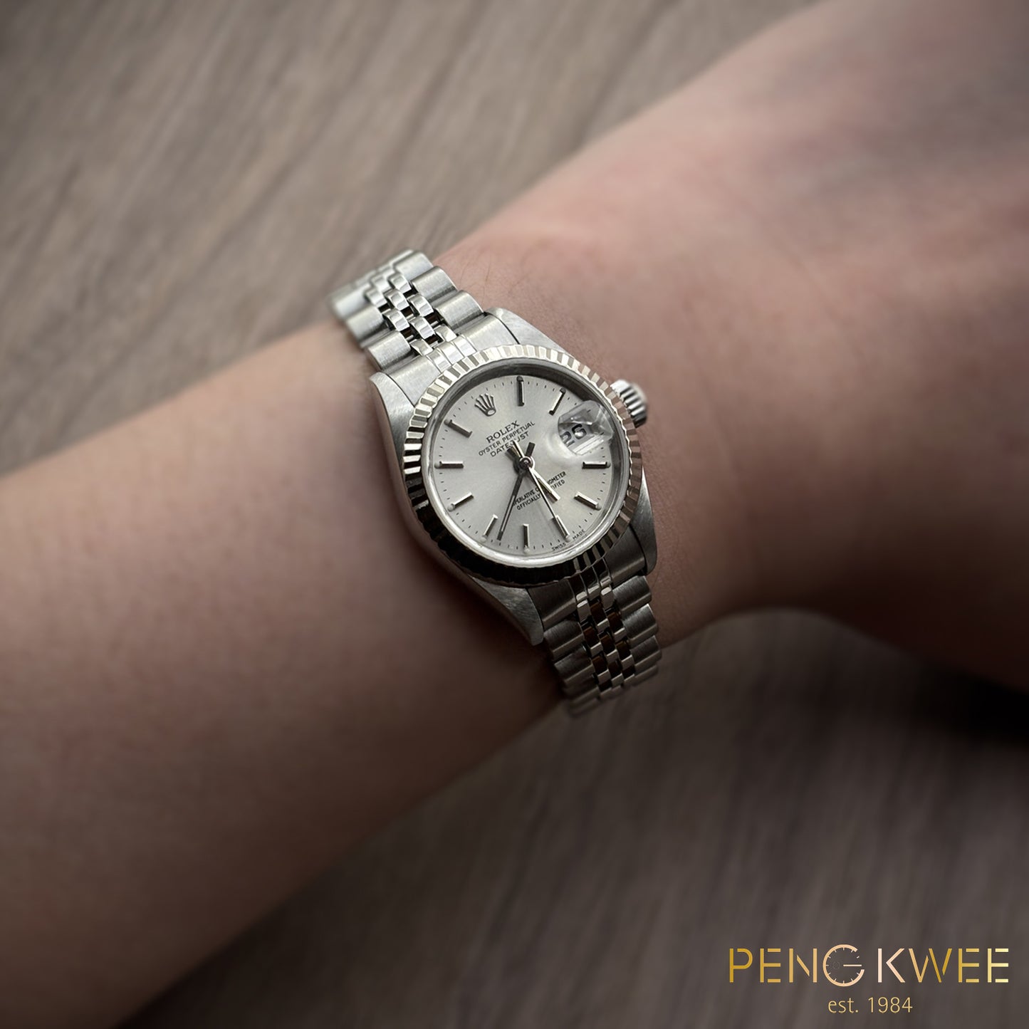 Mint Rolex Datejust Silver Jubilee 26mm 79174