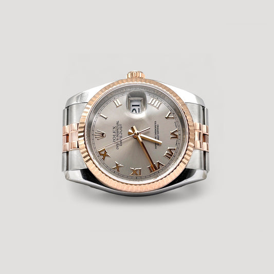 Mint Rolex Datejust Grey Roman Jubilee 36mm 116231