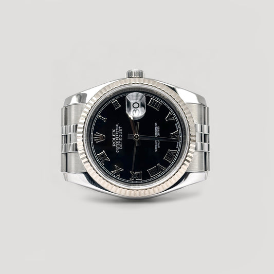 Mint Rolex Datejust Black Roman Jubilee 36mm 116234