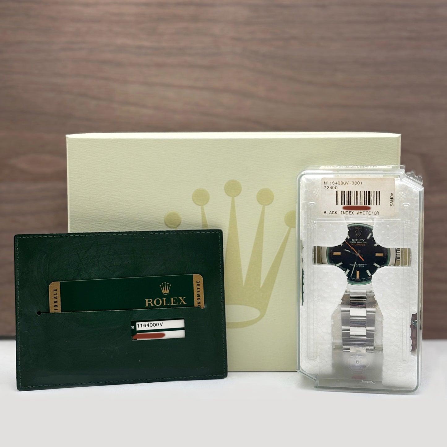 Brand New (NOS) Rolex Milgauss Black 40mm 116400GV