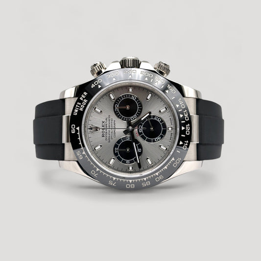 Mint Rolex Daytona Ghost Steel & Black Oysterflex WG 40mm 116519LN