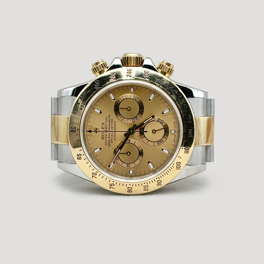 Mint Rolex Daytona Champagne HG 40mm 116523