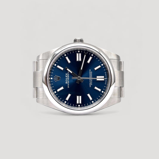 Brand New Rolex Oyster Perpetual Blue 41mm 124300