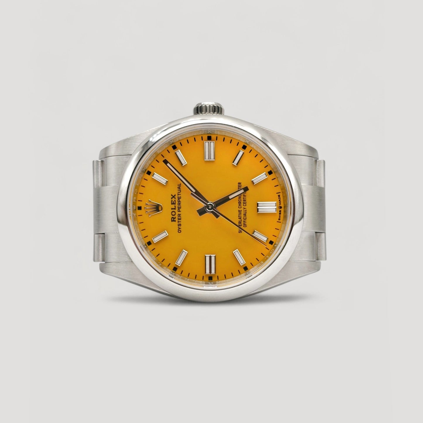 Mint Rolex Oyster Perpetual Yellow 36mm 126000