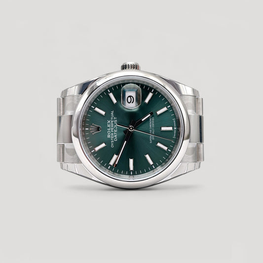 Brand New Rolex Datejust Mint Green Oyster 36mm 126200