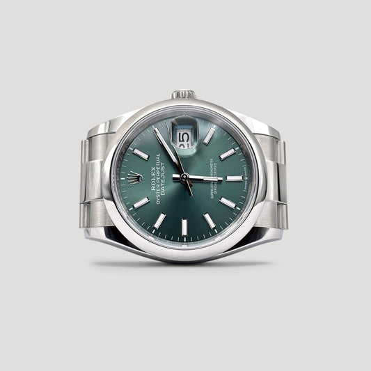 Brand New Rolex Datejust Mint Green Oyster 36mm 126200
