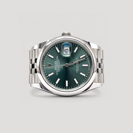 Brand New Rolex Datejust Mint Green Jubilee 36mm 126200