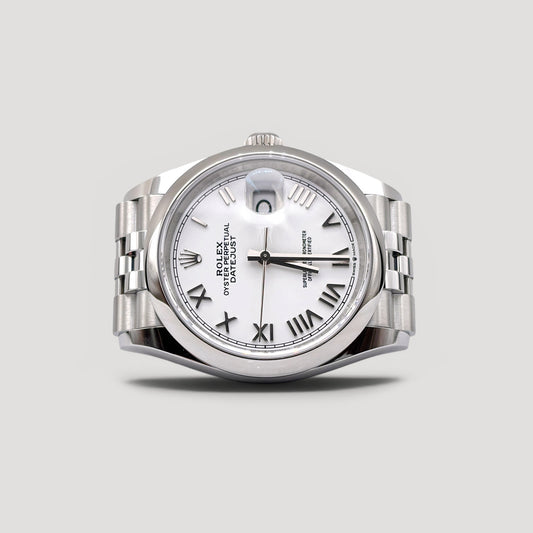 Brand New Rolex Datejust White Roman Jubilee 36mm 126200