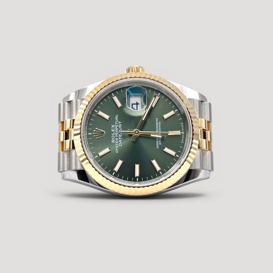 Brand New Rolex Datejust Olive Green Jubilee 36mm 126233