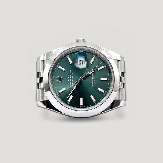 Brand New Rolex Datejust Mint Green Jubilee 41mm 126300
