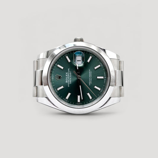 Brand New Rolex Datejust Mint Green Oyster 41mm 126300