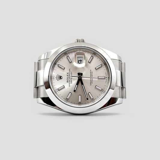 Brand New Rolex Datejust Silver Oyster 41mm 126300