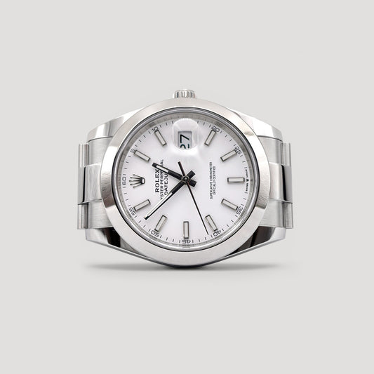 Brand New Rolex Datejust White Oyster 41mm 126300