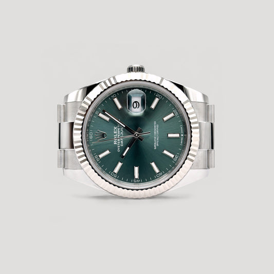 Brand New Rolex Datejust Mint Green 41mm 126334