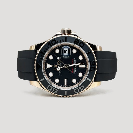 Mint Rolex Yacht Master Oysterflex RG 40mm 126655