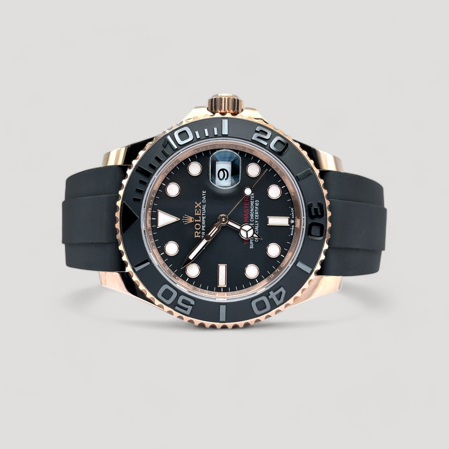 Mint Rolex Yacht Master Oysterflex Rose Gold 40mm 126655