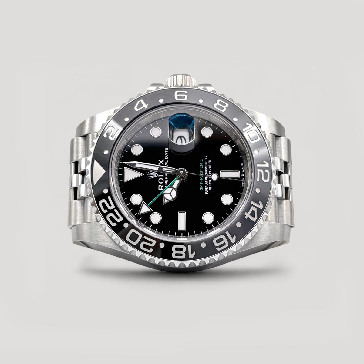 Brand New Rolex GMT Master II Bruce Wayne Jubilee 40mm 126710GRNR