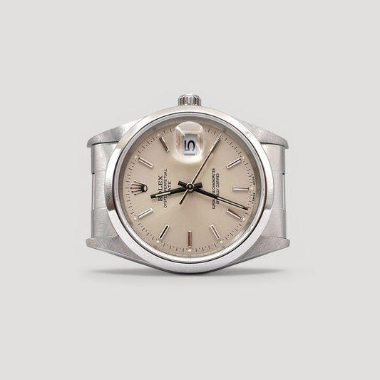 Rolex Oyster Perpetual Date Silver 34mm 15200