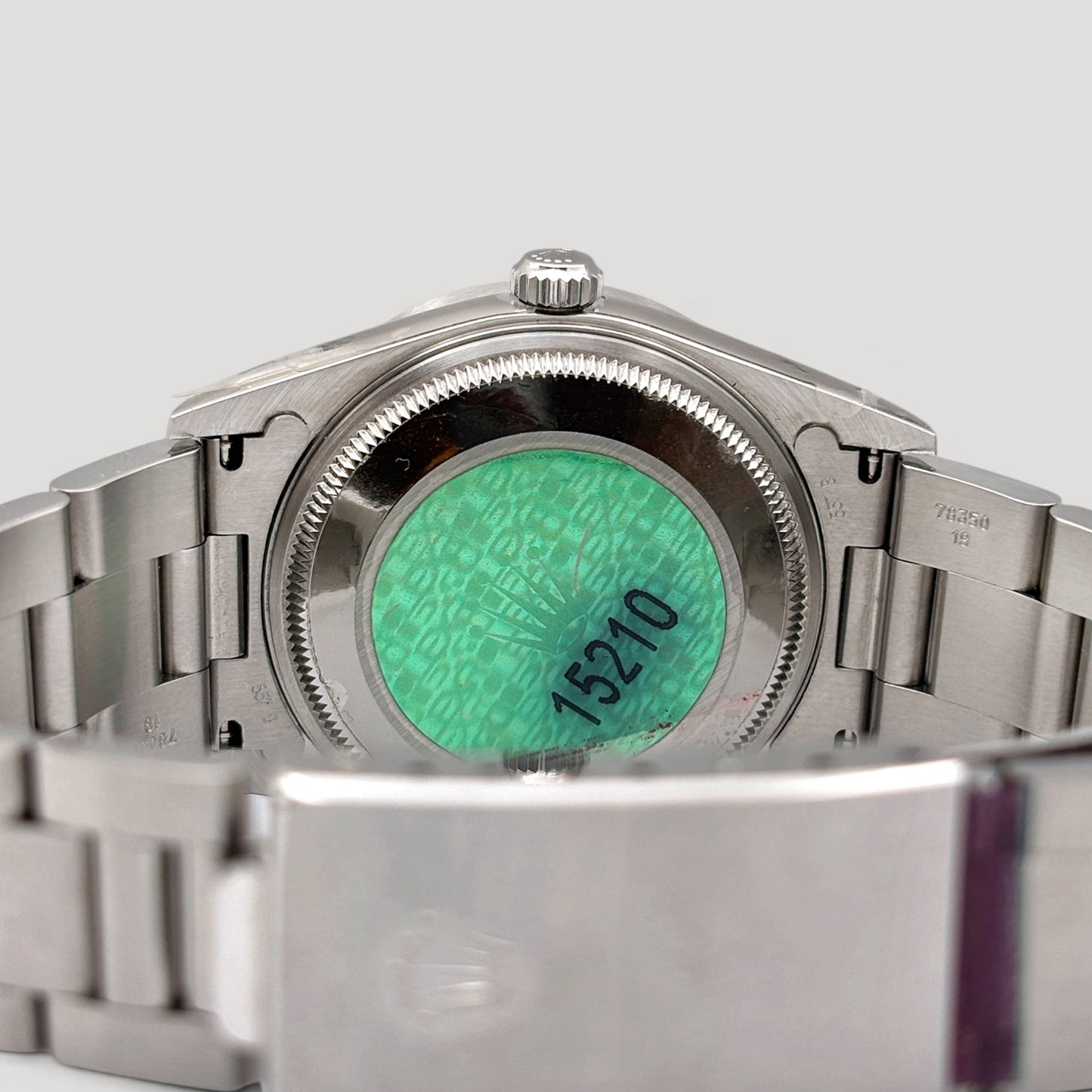 LNIB Rolex Oyster Perpetual Date Silver 34mm 15210