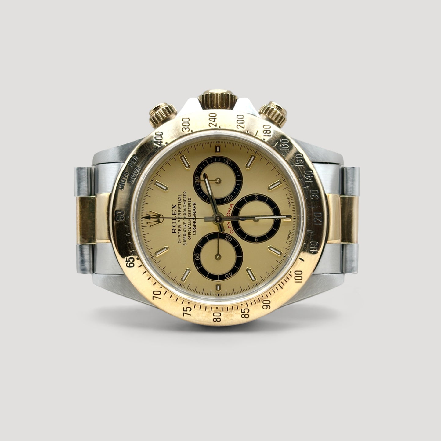 Mint Rolex Daytona Zenith Champagne "Inverted 6" HG 40mm 16523