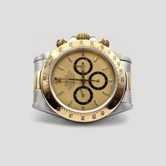 Mint Rolex Daytona Zenith Champagne "Inverted 6" HG 40mm 16523
