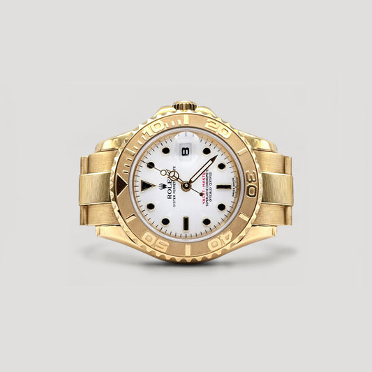 Mint Rolex Yacht Master White YG 29mm 169628