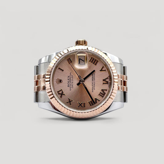 Mint Rolex Datejust Rose Roman Jubilee 31mm 178271