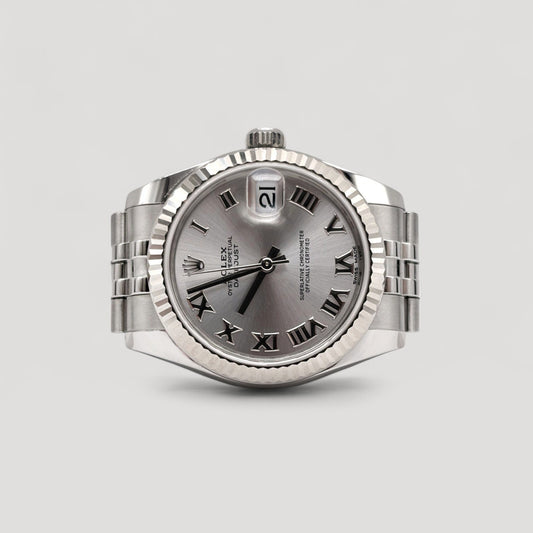 Mint Rolex Datejust Silver Roman Jubilee 31mm 178274