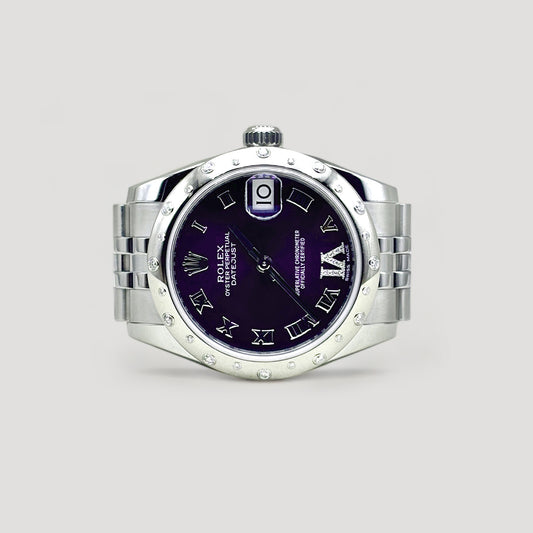 LNIB Rolex Datejust Purple w/ VI Diamond Jubilee 31mm 178344