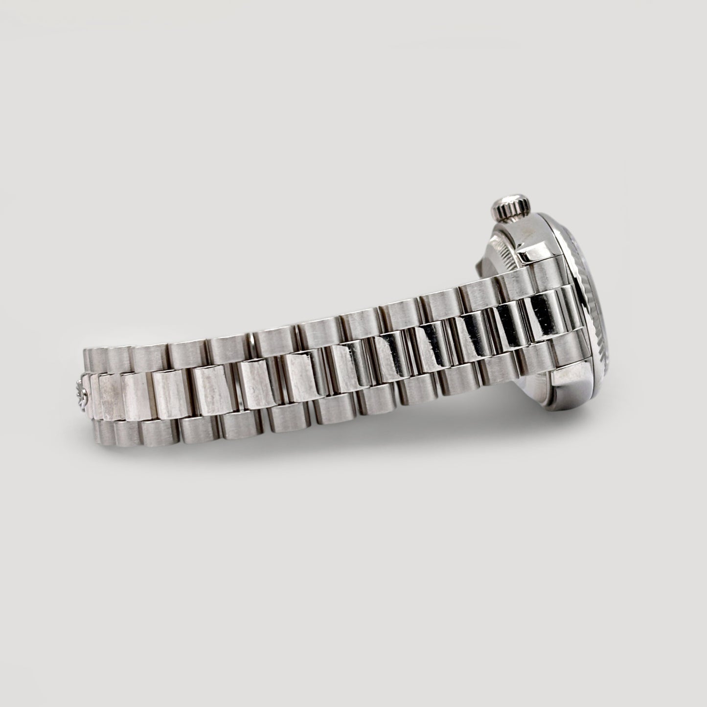 Mint Rolex Datejust Computer w/ 10 Points Diamond President White Gold 26mm 179179